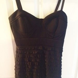 Black Sweetheart Bustier Dress