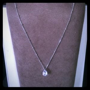 Monet CZ Pendant with detailed chain