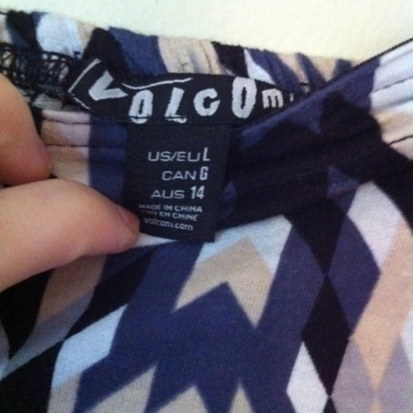 Blue multi colored aztec tribal strapless dress - Picture 2 of 2