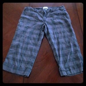 Plaid capris