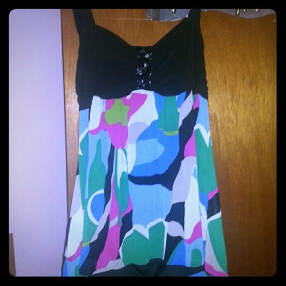 Venezia flowy halter tunic