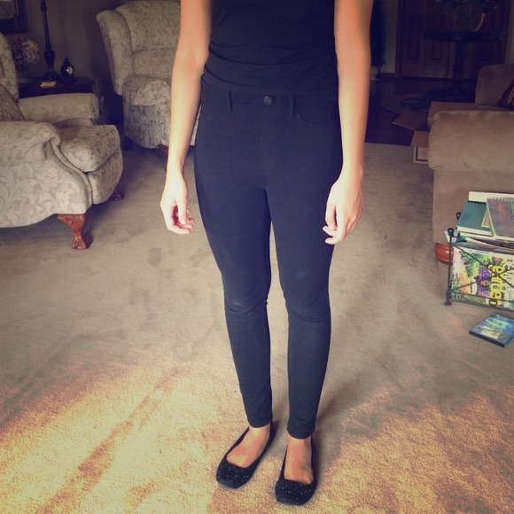 American eagle, high waisted black jeggings