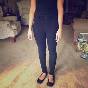 American eagle, high waisted black jeggings