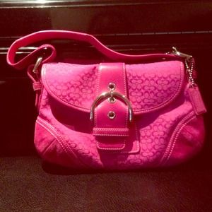 Authentic pink coach purse. Lightly used, like new