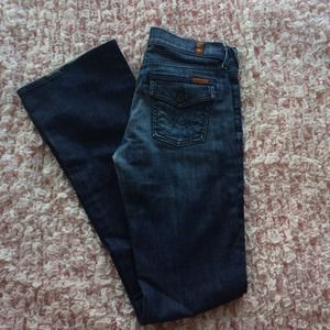 7 For All Mankind Bootcut Dark Wash Jeans