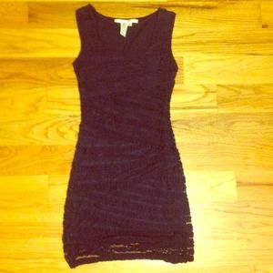 Fitted navy blue dress