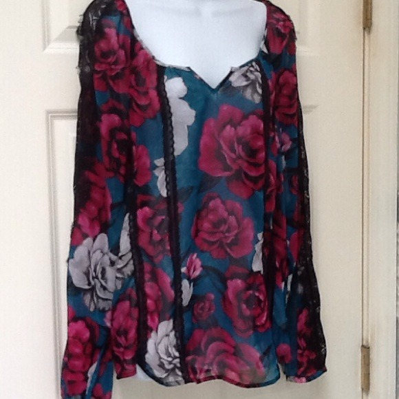 RESERVED fun WHBM sheer top