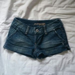 Denim shorts
