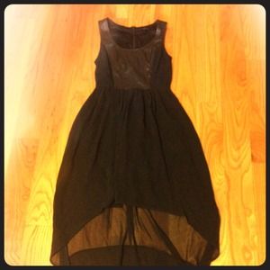 Forever 21 black hi-lo dress