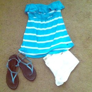 💙Strapless Aeropostale top💙