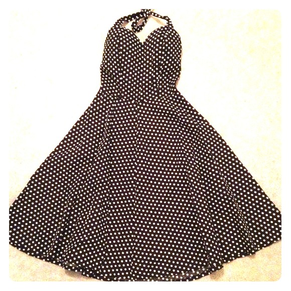 Vintage Pin-up polka dot dress