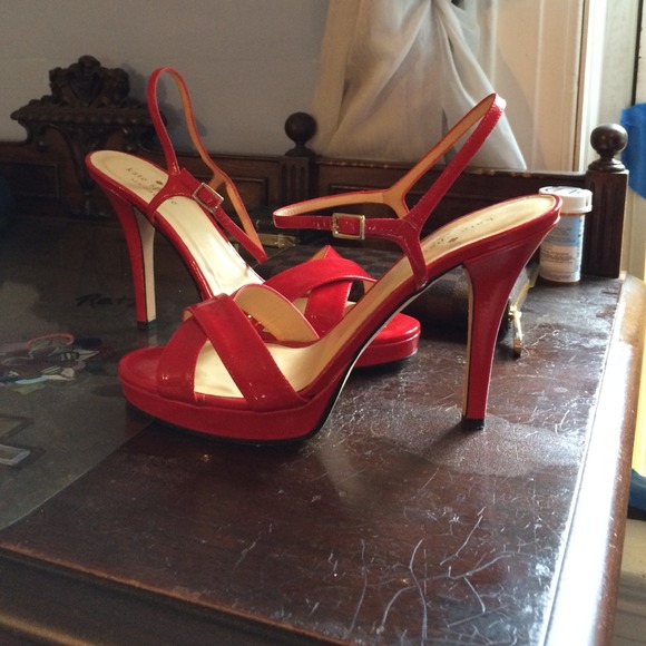 Red Kate Spade Patent Leather Heels