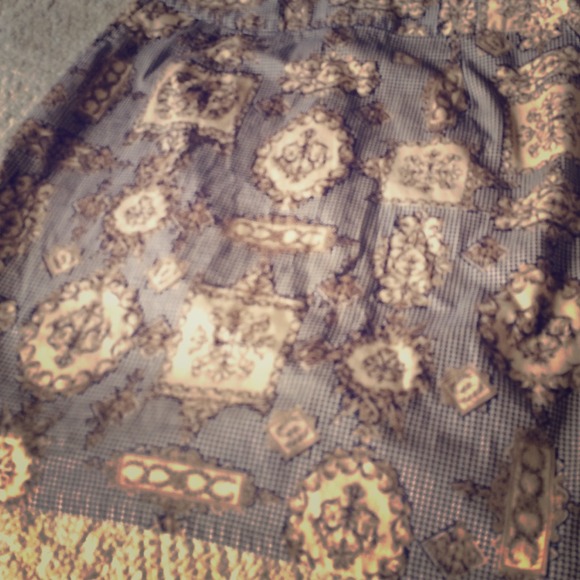 Baroque pattern Talbots skirt