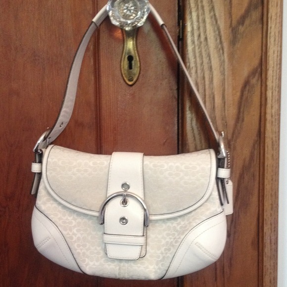 White coach bag