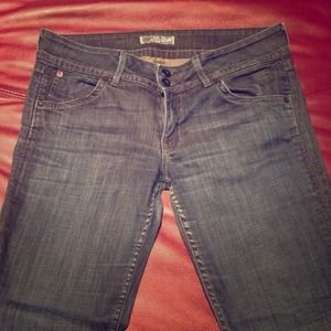 Authentic, dark wash, size 30 Hudson jeans.