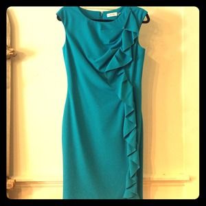 Turquoise Calvin Klein dress, size 8!