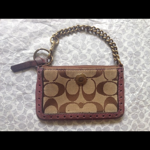 💯authentic coach coin purse