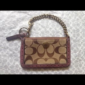 💯authentic coach coin purse