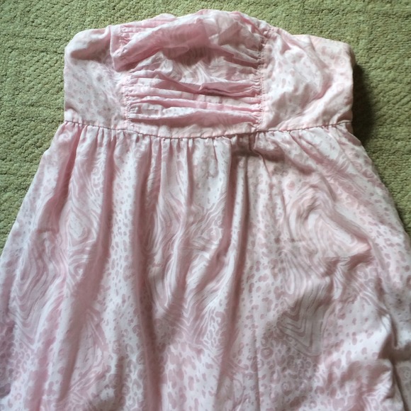 Torrid pink zebra print strapless dress