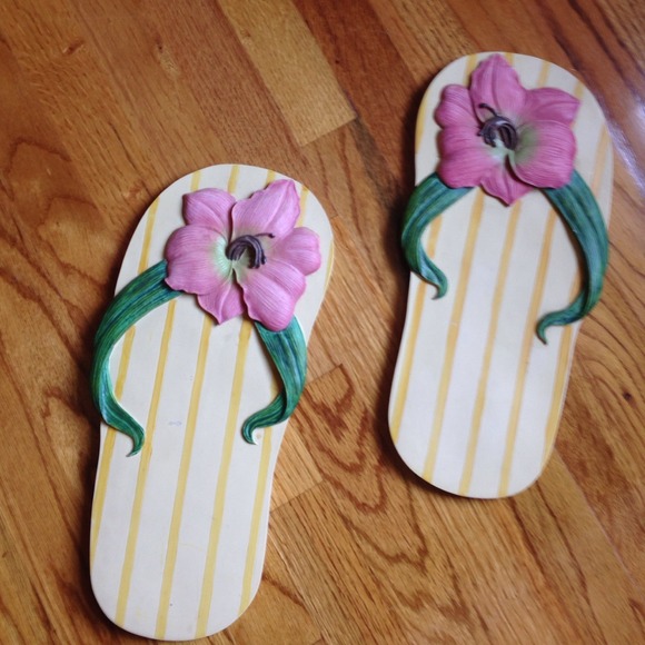 Accessories Ceramic Flip Flop Wall Decor Poshmark