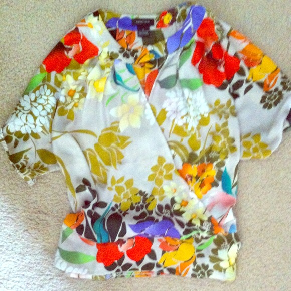 Floral silky top