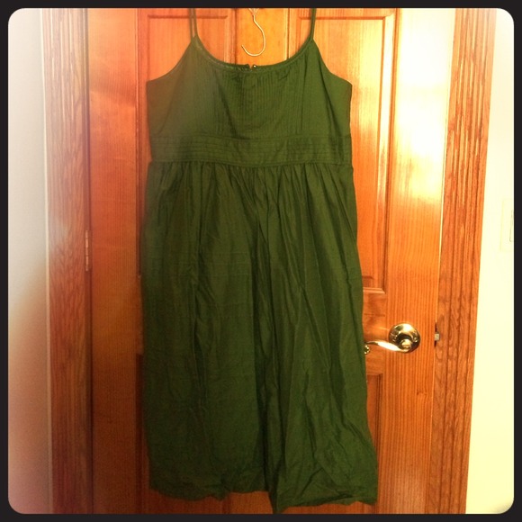 Olive green Summer Dress - Picture 1 of 2