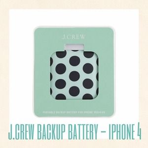J.Crew Backup Battery for IPhone 3GS/4/4S