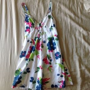 Floral White Hollister Dress, NWT