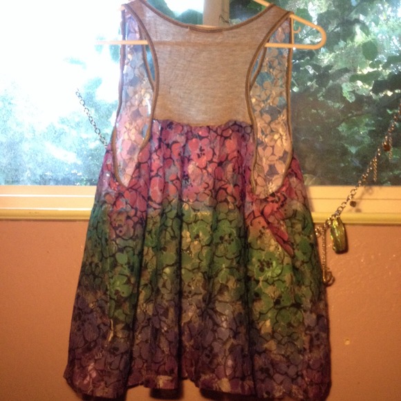 Multicolored, Lacey top - Picture 4 of 4