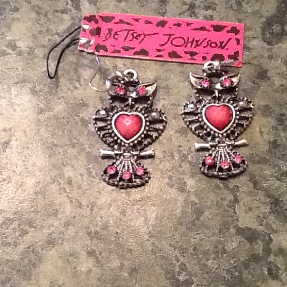 Betsey Jonson owl earrings