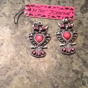 Betsey Jonson owl earrings