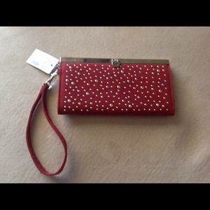 Burgundy wristlet Burgundy wristlet