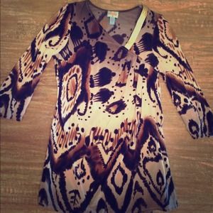 TracyReese // 100% silk tunic top/dress // size M