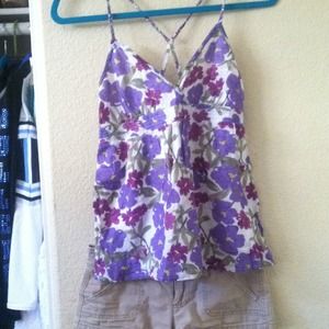 Aeropostale Flower print tank top🌸