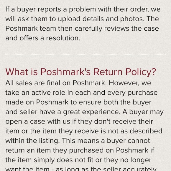 REFUND POLICY - Picture 1 of 1