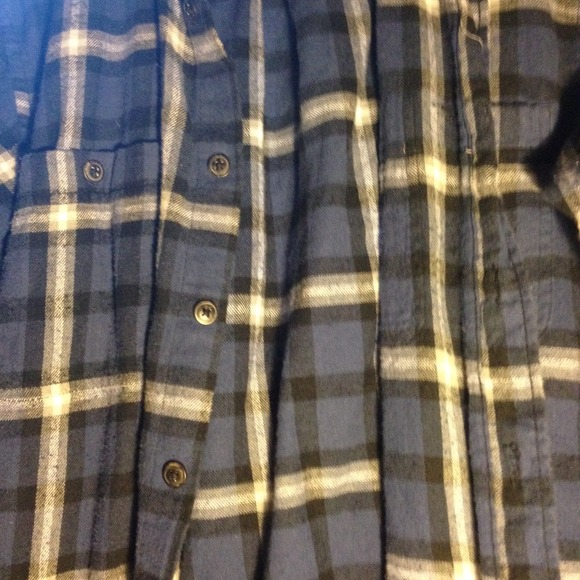 Dark blue flannel - Picture 2 of 4