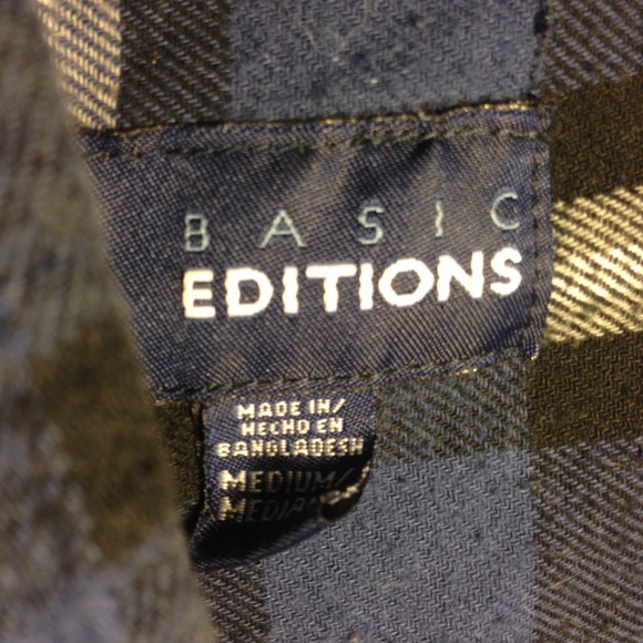 Dark blue flannel - Picture 3 of 4