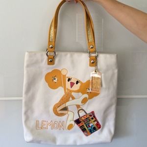 Coach Lemon Poppy Tote