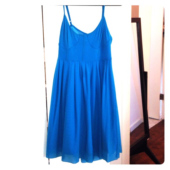 Silence and noise turquoise dress