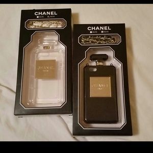 Chanel Clear or Black Perfume Case iPhone 5 5s