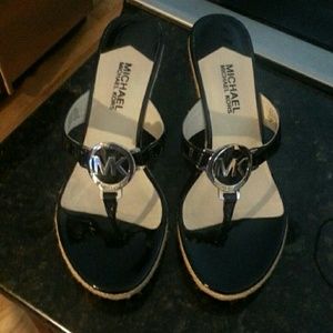 Michael Kors black wedges-size 7.5 great condition