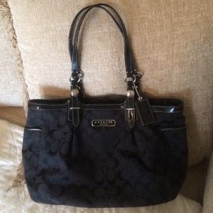 COACH- Black Signature Bag