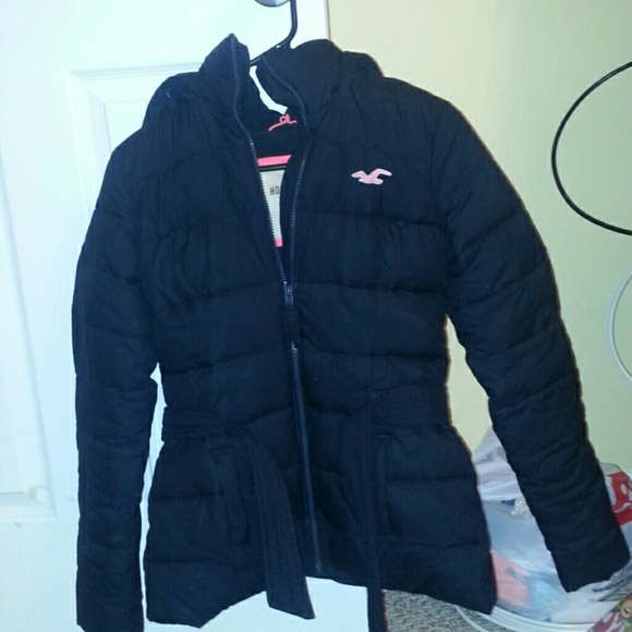 Navy blue Hollister winter coat