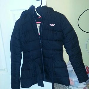 Navy blue Hollister winter coat