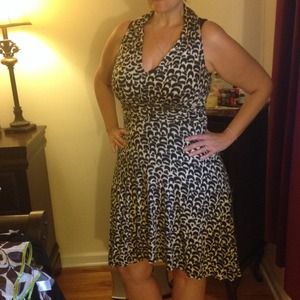 High low halter dress. Size large