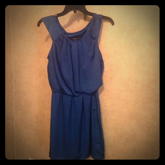 Navy blue cocktail dress size S.