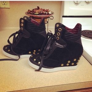 Tennis shoes and heels in one!!!