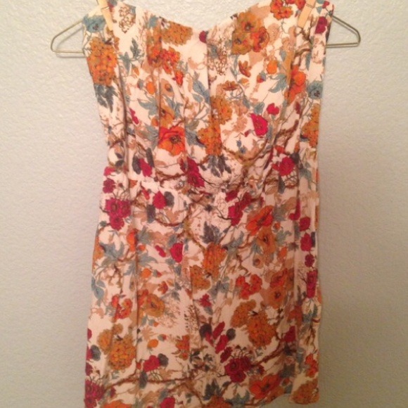 Strapless dress and tank bundle
