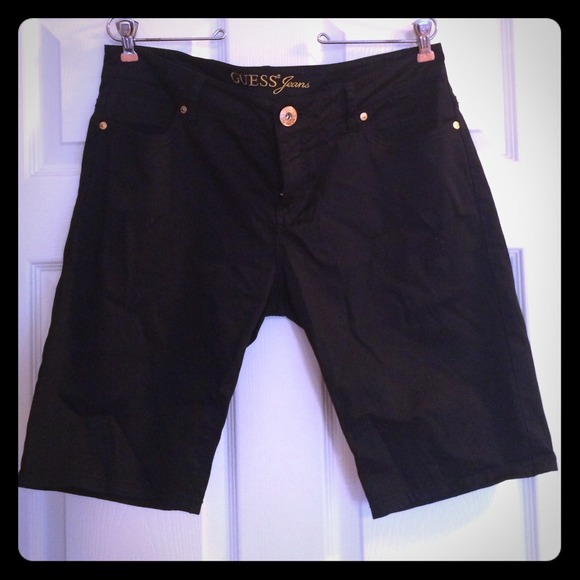 Guess black Bermuda shorts