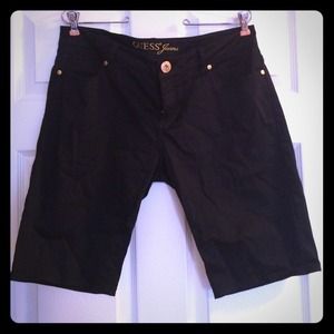 Guess black Bermuda shorts